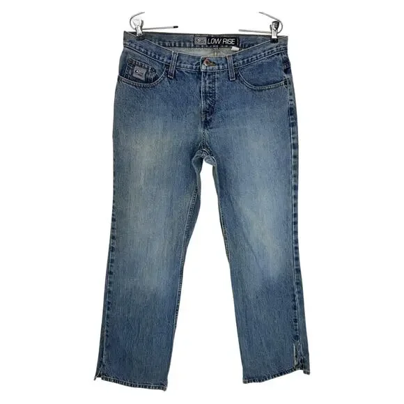 Cruel Girl Low Rise Bootcut Jeans Mid Wash Distressed 13R Rodeo Grunge - Picture 12 of 16